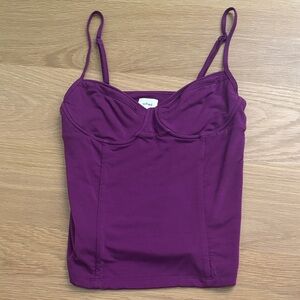 Aritzia Rich Purple Camisole Top